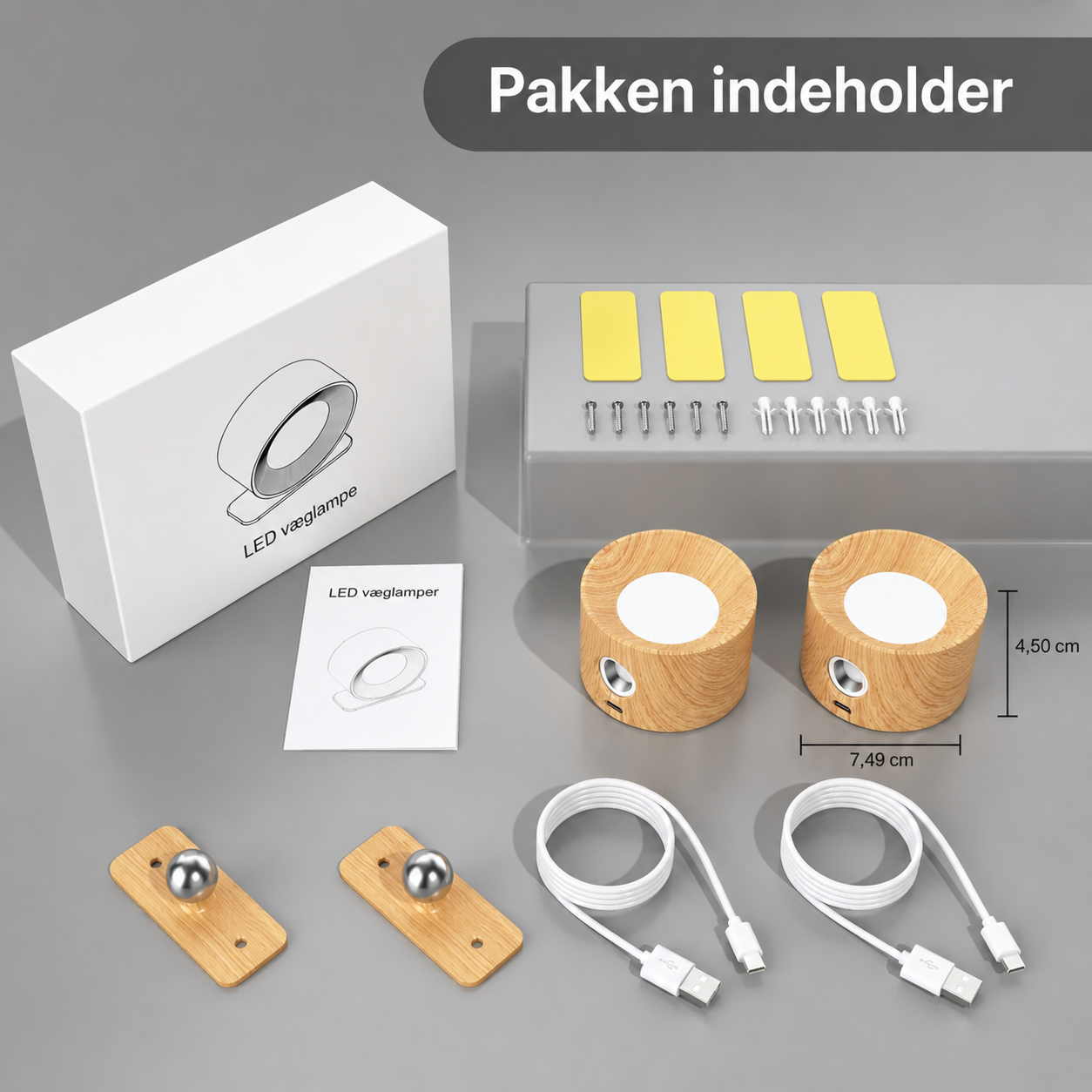 Magnetisk Væglampe